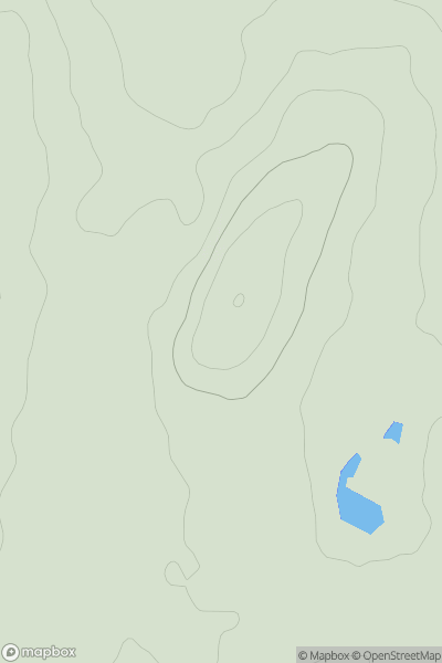 Thumbnail image for Kirkton Hill [The River Tweed to the English Border] showing contour plot for surrounding peak